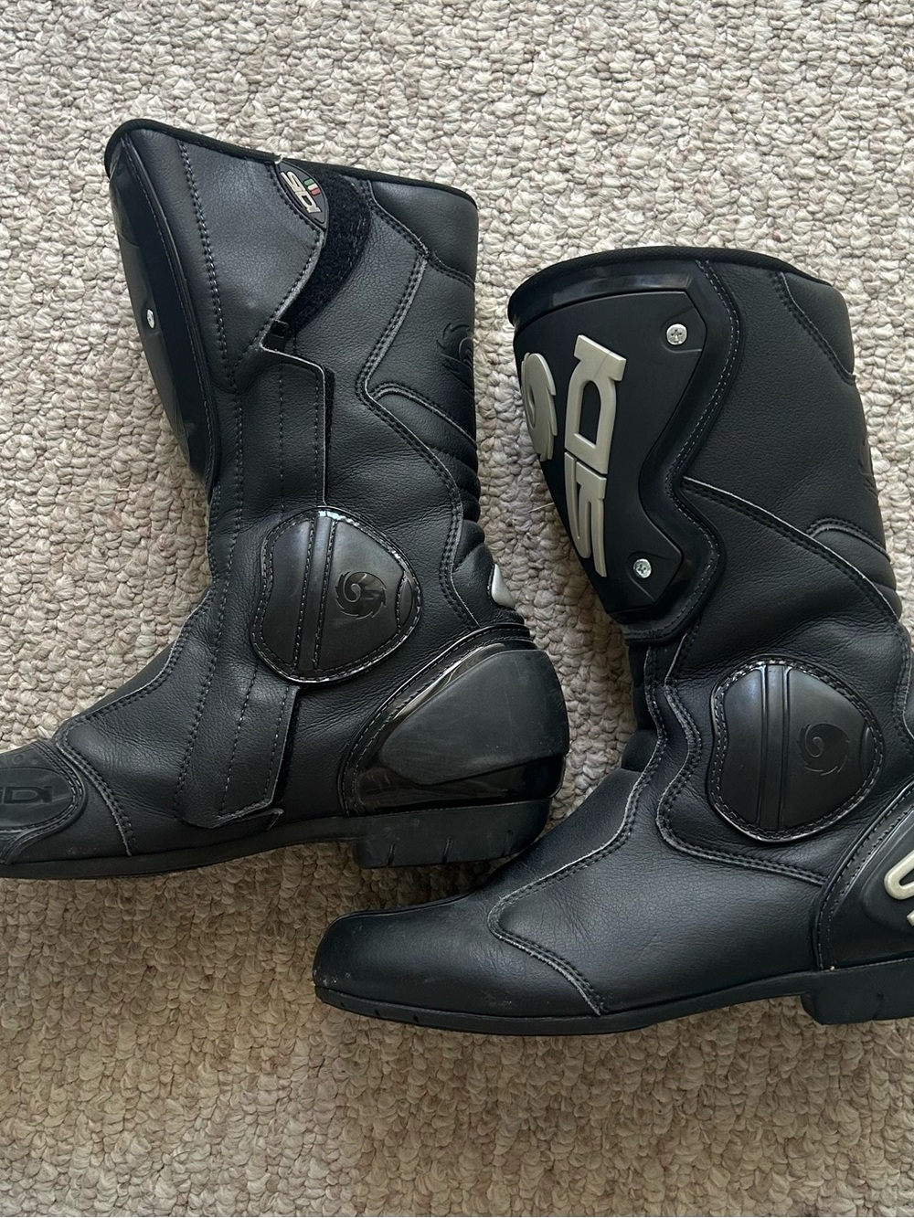 Men's Black Sidi Motorcycle Boots
